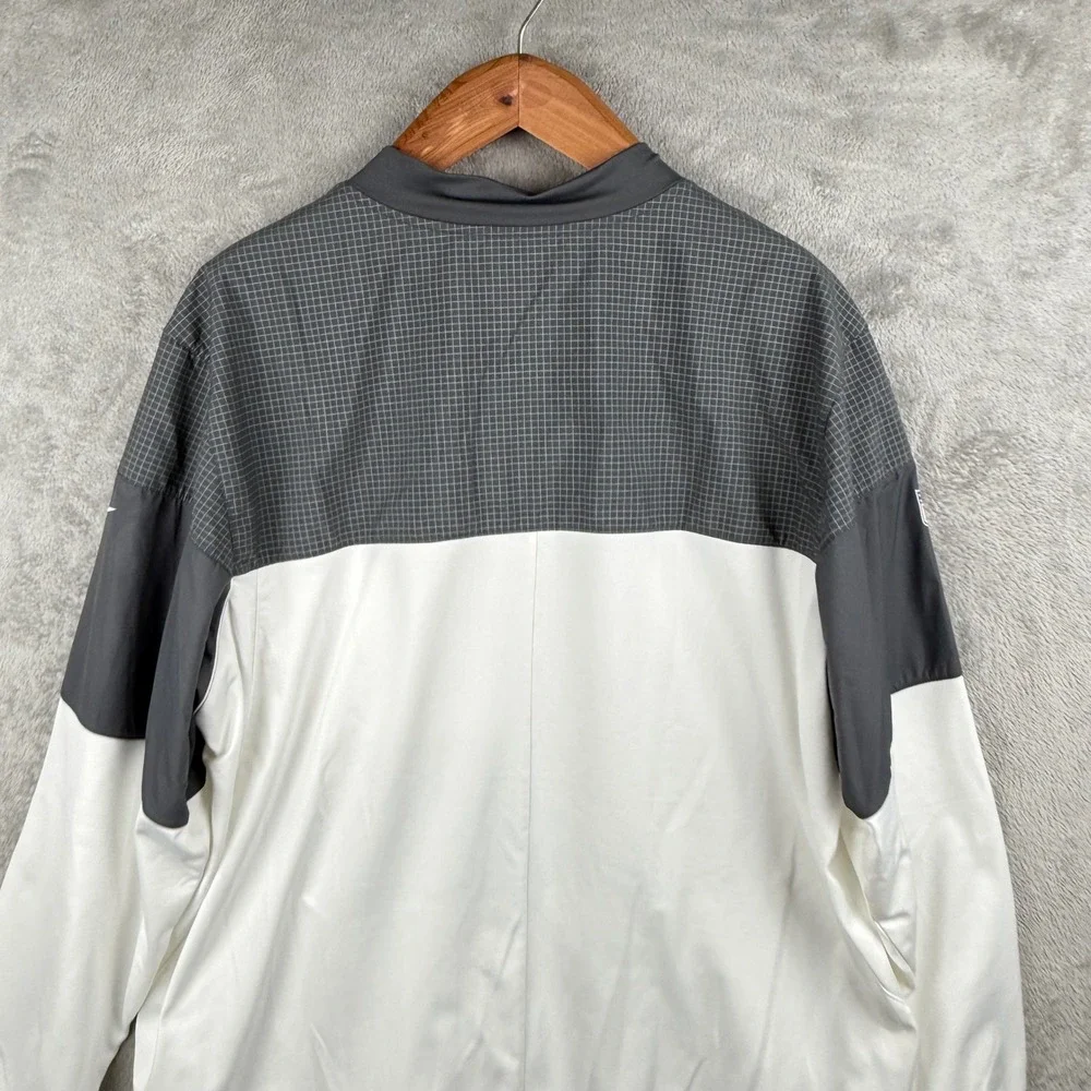 Indianapolis Colts Dri-FIT Full Zip Jacket‎ Mens XXL Gray White NFL On Field